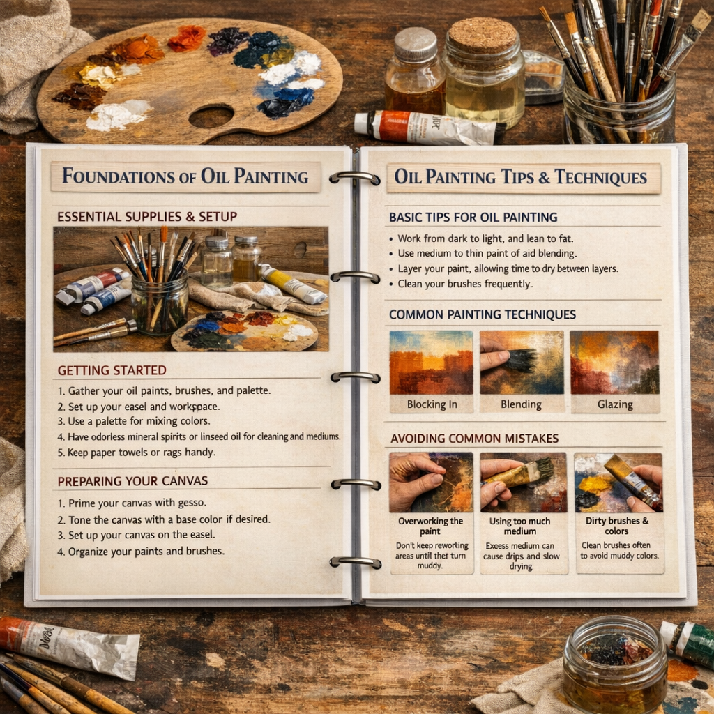 1,000+ Free Oil Painting Guide